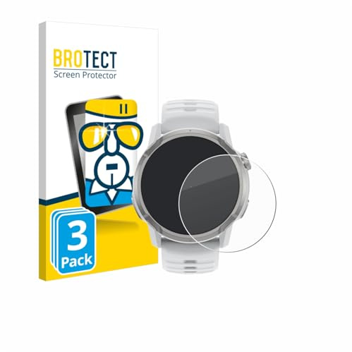 BROTECT Schutzglas für Coros Apex 4 | (46 mm) 3 Stück Transparenter Displayschutz Made in Germany Panzer Schutz Glas 9H Kratzfest Klares Echtglas Einfache Montage