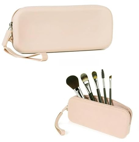 Makeup Brush Holder, Silicone Makeup Bag Portable | Cosmetic Brush Organizer,Travel Makeup Pouch Soft Sleek Storage Bag for Women & Girls