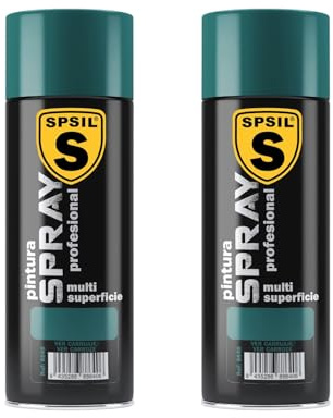 SPSIL Pintura Spray Brillante Verde Carruaje(pack of 2) 200ml, Metal Secado RápidoPintura Profesional Interior Exterior, Aplicación Fácil en Madera Plástico, DIY Decoración Muebles Automóviles