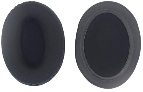 Masslla Universelle Ohrpolster 95 X 75 mm für Kopfhörerabdeckungen, Ersatzkissen Aus Weichem Schwamm und Atmungsaktivem Netzgewebe