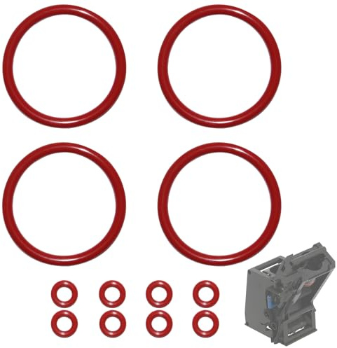 Dichtungsringe Dichtungen für Brüheinheit Siemens EQ6 – Kaffeevollautomat Zubehör O-Ring Set 12 Stück, kompatibel mit EQ5 EQ6 Plus EQ7 EQ8 Bosch Gaggenau Neff, langlebig