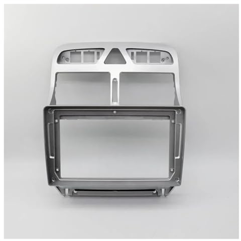 Autoradio Blende 9 Zoll 2 Din Für Peugeot 307 307CC 2002-2013 Auto Fascia Radio Panel Audio Fitting Adapter Dash Trim Kits Facia Player Auto Einbaurahmen(Gray)