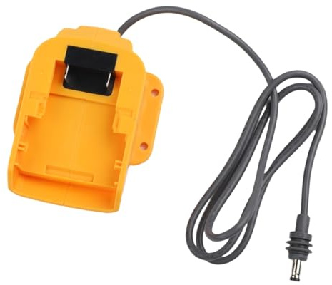 Adaptateur de batterie 18-20 V Convertisseur Externe Chargeur Voiture Socket Interface pour Camping et Road Trips, Rouge