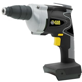 Fartools XF-PLASTER - Destornillador de placa de yeso inalámbrico BRUSHLESS 18 V, gancho para cinturón, ajuste de profundidad de atornillado. Se vende sin batería