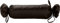 Mako Satin Baumwoll Nackenrollen Bezug 15x40 - Nackenrollenbezug mit Verschlussbändern aus 100% Baumwolle - Nackenrolle Überzug einfarbig Espresso Braun - Made in EU