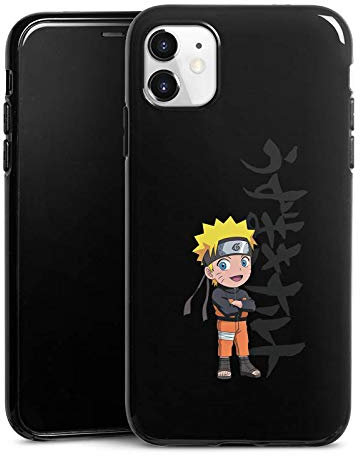 DeinDesign Silikon Hülle kompatibel mit Apple iPhone 11 Case schwarz Handyhülle Offizielles Lizenzprodukt Naruto Shippuden Animeserie