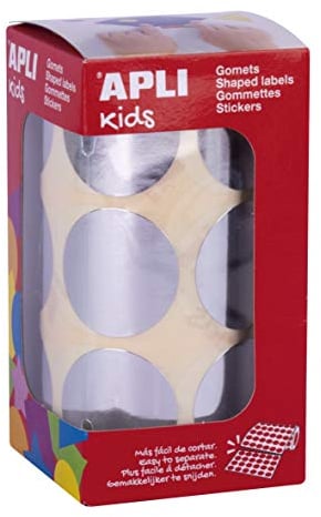 APLI Kids 18482 – Roll of Round Rubber Bands Ø33 mm Metallic Silver