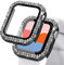 KADES Schutzhülle mit integriertem Displayschutz für Apple Watch 40 mm iWatch Serie SE SE2022 6 5 4 (40 mm, Schwarz)