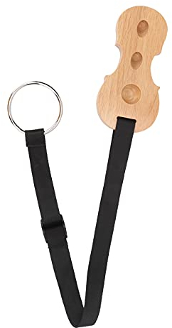 Cello Anti-Rutsch Gurt Rutschfester Cello Stachelhalter Holz Befestigungs Platte MusikinstrumentenZubehör für Cello(Holzfarbe)