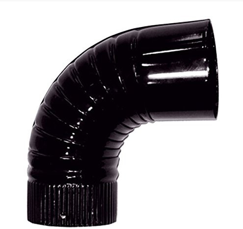 DTZ Ofenrohr Emailliert 100mm (Bogen 90°)