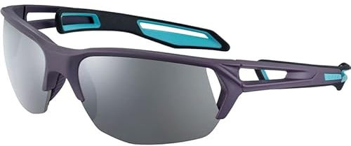 CÉBÉ Unisex S'TRACK M 2.0 Sonnenbrille, S'TRACK M 2.0 Plum Turquoise Matte - Zone Grey Silver & Zone Clear, M