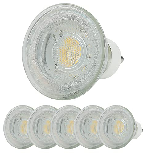 Sweet Led GU10 Lampe, 7W 530 Lumen, 3000 Kelvin Warmweiß, ersetzt 50W Halogenlampen, 38° Strahlwinkel, gu10-Sockel spot, Reflektorlampen, (6)