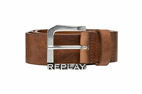 Replay Herren Gürtel aus Leder, Tan 045 (Braun), 85