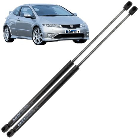 BIAREN 2 puntales de gas para maletero trasero Honda Civic Mk8 2005 en adelante sistema de soporte de elevación 465 (N) 640 MM 74820SMGE03