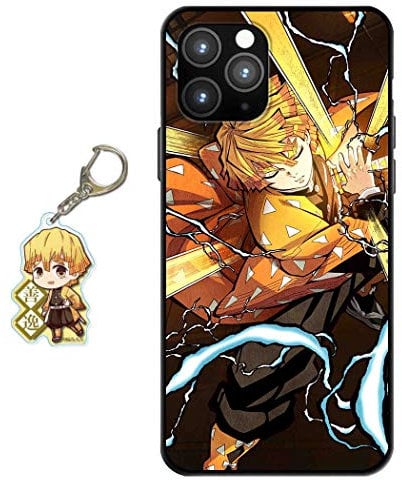 Staremeplz Compatible with iPhone 14 Pro Case Anime Design [With Figure Keychain], Soft Silicone Flexible TPU Animation Phone Case for iPhone 14 Pro