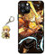 Staremeplz Hülle für iPhone 14 Pro Anime Handyhülle [Mit Schlüsselbund] Cartoons Silikon Sanft Bumper Case Hülle für iPhone 14 Pro