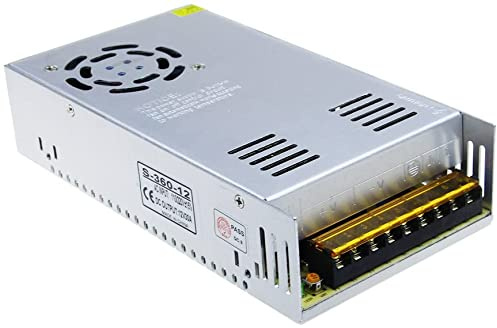 ALITOVE 12 V 30 A 360 W Adapter Transformator 12 V Netzteil Schaltnetzteil Universal geregelt Treiber LED für LED-Streifen, CCTV, Radio
