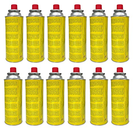 Campata Gaskartuschen 227g 520ml Camping Gas Butangas Kartusche Campingkocher Bunsenbrenner Gaskocher, Gasheizung, Gasbrenner, Lötbrenner (12 Kartusche)