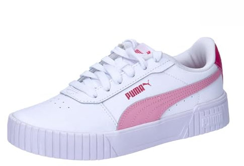 PUMA Carina 2.0 Jr, Sneaker, White Pink Lilac White, 35.5 EU