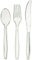 GROWS MORE Pack of 150 Mix Clear Reusable Cutlery Set Includes[ 50 Forks, 50 Spoons and 50 Knives ] -Reusable Clear Cutlery Perfect for (Birthday Parties Weddings Camping)