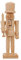 LOVIVER Holz Nussknacker Figuren DIY Unlackierte Soldatenpuppe Handwerk Unfertigter Holz