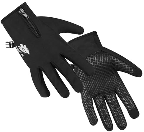 WFX Laufhandschuhe für Damen und Herren, leicht, Touchscreen, rutschfest, thermisch, warm, Winterhandschuhe für Radfahren, Fahren, Outdoor-Aktivitäten