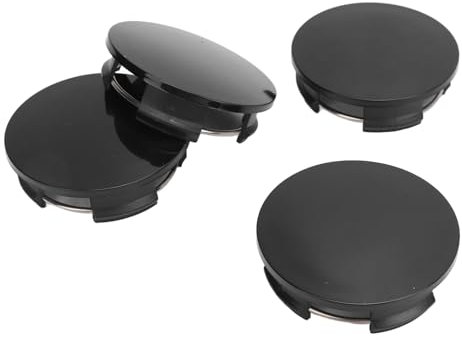 4 Pièces Capuchons de Centre de Roue OD 57mm 50mm ID Couvercles de Centre de Moyeu de Jante de Roue en Plastique Universels Snap-in Décoration de Modification de Moyeu de Roue