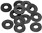 PATIKIL Joint Plat En Caoutchouc M6, Lot De 12, Diamètre Intérieur 6mm, Diamètre Extérieur 14mm, Épaisseur 2.5mm, Joint D'étanchéité Pour Robinet, Tuyau D'eau, Boulon De Fixation, Noir