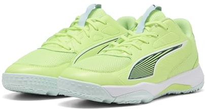 PUMA Accelerate Jr 4 Handballschuh für Kinder, Unisex, Fizzy Light Green Terrain PUMA Weiß, 34.5 EU