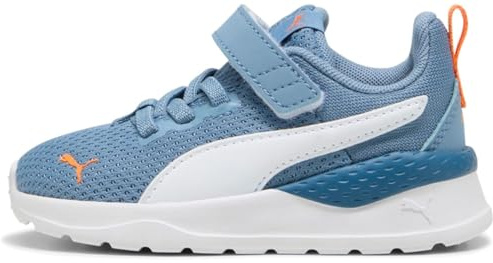 PUMA Unisex Baby ANZARUN LITE AC INF Sneaker, COOL Blue White-ORANGE GLO, 26 EU