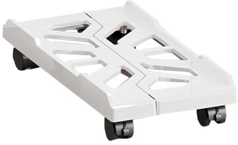 Générique Computer Tower Stand Under Desk, Heavy Duty PC Floor Riser, Desktop Host Bracket with Rolling Caster Wheels, Enhanced Ventilation for Gaming and Offices Setups