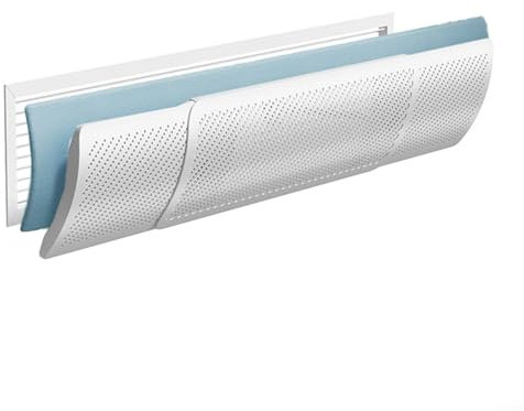 GLFLOW El deflector de flujo de ventilación de aire acondicionado mejora la distribución del aire con filtros de dirección ajustable para unidad de pared de CA (filtro de anión-S)
