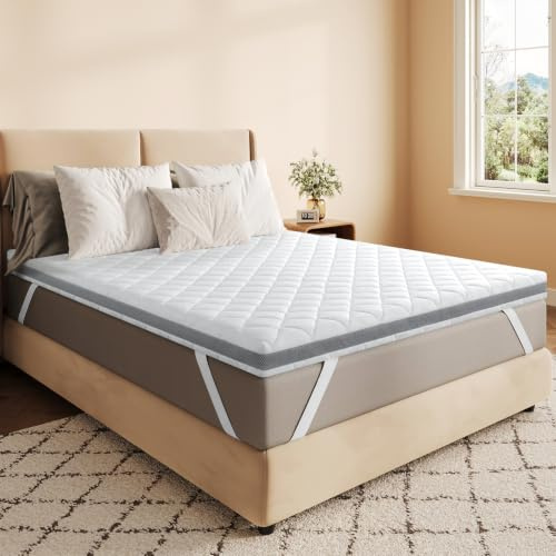 BedStory Gel Topper 100x200cm H3/H4 aus 7,5 cm Höhe Kaltschaumkern, atmungsaktive 3D-Netz Bezug, Bequeme Matratzentopper für Boxspringbett und unbequemem Betten Schlafsofa