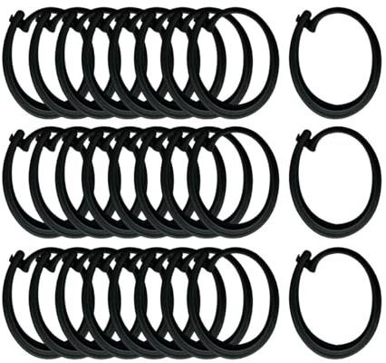 Ysyqkn Ganci per Tende da Gazebo Neri, Ganci di Ricambio Professionali per Binario, Accessori per Gazebo da Giardino, Patio, Rete, Rete da Cortile