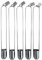GLTL Zahn Immersion Viscosity Cup Viscometer 44ml Cup Volume (1#/2#/3#/4#/5#) for Test The Viscosity of Newtonian or Approximate Newtonian Liquid (1#+2#+3#+4#+5#)