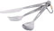 iBasingo Juego De Vajilla De Titanio Reutilizable Camping Cuchara Tenedor Cuchillo Paja Cubiertos De Viaje Portátiles Ultraligeros para Interiores y Exteriores (3 pcs/Lot Ti1051T)