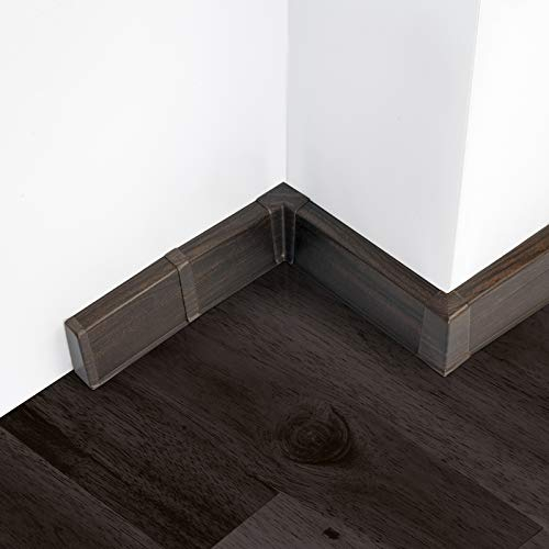 [DQ-PP] 1 battiscopa in laminato ad angolo esterno 55 mm PVC wengé battiscopa in plastica PVC laminato decorativo battiscopa