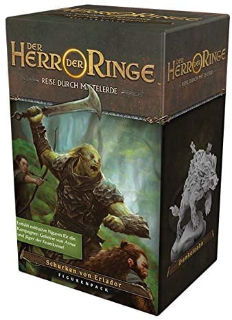 Fantasy Flight Games, Der Herr der Ringe: Reise durch Mittelerde – Schurken von Eriador, Erweiterung, Expertenspiel, Dungeon Crawler, 1-5 Spieler, Ab 14+ Jahren, 60 Minuten, Deutsch