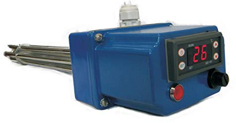 THERMIS TRG 31 Heizstab Heizpatrone mit digitalem Thermostat Heizelement für Wasserspeicher Boiler Warmwasserspeicher Wasserheizung Heizungsspeicher G6/4, 3 Kabel (2400 W /1x230V)