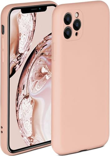 ONEFLOW Soft Case für iPhone 11 Pro Max Hülle aus Silikon mit Kameraschutz, Silikonhülle mit erhöhtem Schutz fürs Display, Backcover Schutzhülle, weiche Handyhülle, Rosa