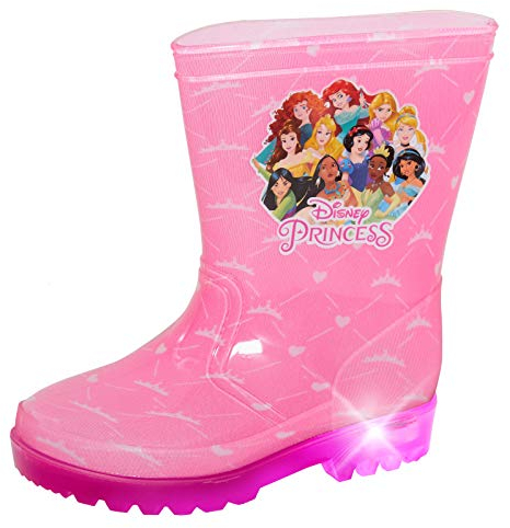Disney Gummistiefel für Mädchen, Prinzessinnen-Design, Rosa, rose, 23 EU