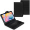 UC-Express Tasche kompatibel für Samsung Galaxy Tab S6 Lite Hülle Keyboard Case Tastatur QWERTZ Standfunktion USB, Farben:Schwarz
