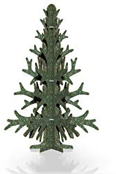 Oedim Árbol Navidad Cartón | 97x150cm | Producto Especial Navidad | Diseño Verde | Nido de Abeja Blanco 10mm