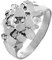 Little Treasures 925 Sterling Silver Herren Stoic Nugget Ring