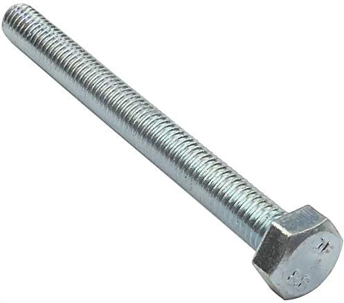 AERZETIX - C47292 - Satz von 50 stück - bolzen schrauben sechskantschrauben M5x50 - mit sechskantkopf - Ø5x50mm - DIN 933 - klasse 8.8 - aus verzinktem stahl - heimwerken - montagewerkzeug eisenwaren