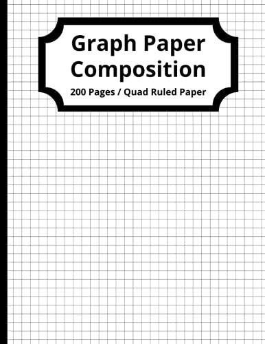 Graph Paper Composition Notebook: Grid Paper Notebook, Quad Ruled, 200 Sheets (Large, 8.5 x 11) (Graph Paper Notebooks)