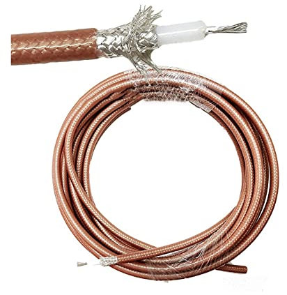 LIANGMEI Qingqing Store 10m RG400. Treccia in Rame Doppia schermata RF. Cavo coassiale con connettore Cavo coassiale RG-400. Cable 50ohm 50cm 1m 2m 3m 5m 15m 20m (Color : 1m)