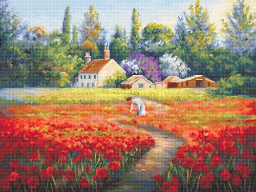 Luca-S Gobelin Set Unvergessliche, Zählmuster, 32x24cm