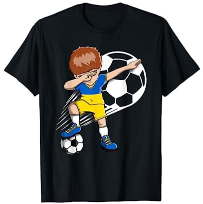 Dabbing Fußball Boy - Ukraine Trikot Ukrainische Fußballfans T-Shirt