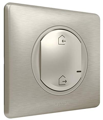 Legrand 199176 Commande Générale Départ/Arrivée pour Contrôle Associé de Lumières, Volets Roulants, Prises Installation Connectée Dooxie with Netatmo Complet-Finition Titane-199176-Legrand, Titane
